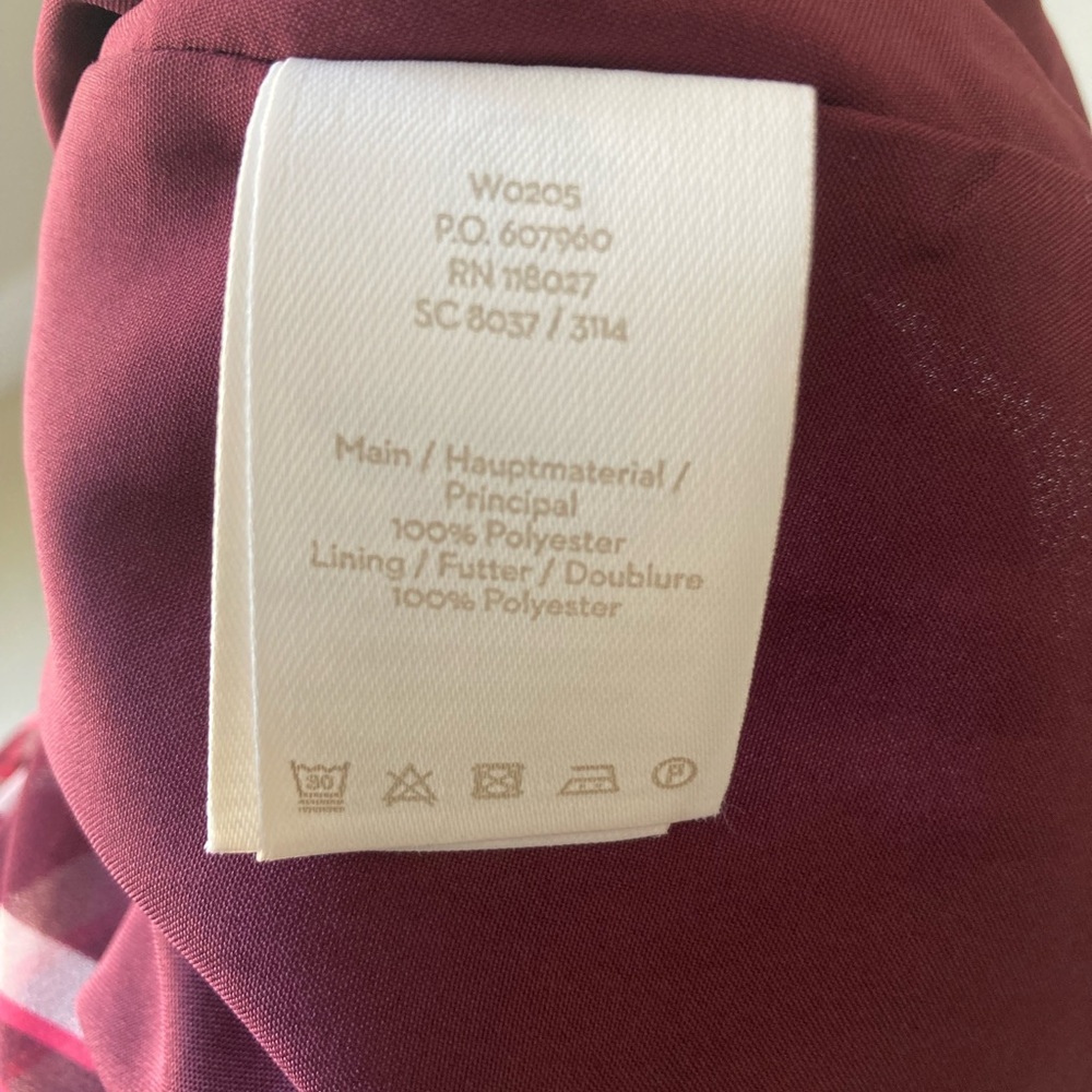 BODEN Alba Midi Dress Mulled Wine Size 4 - Picture 10 of 10